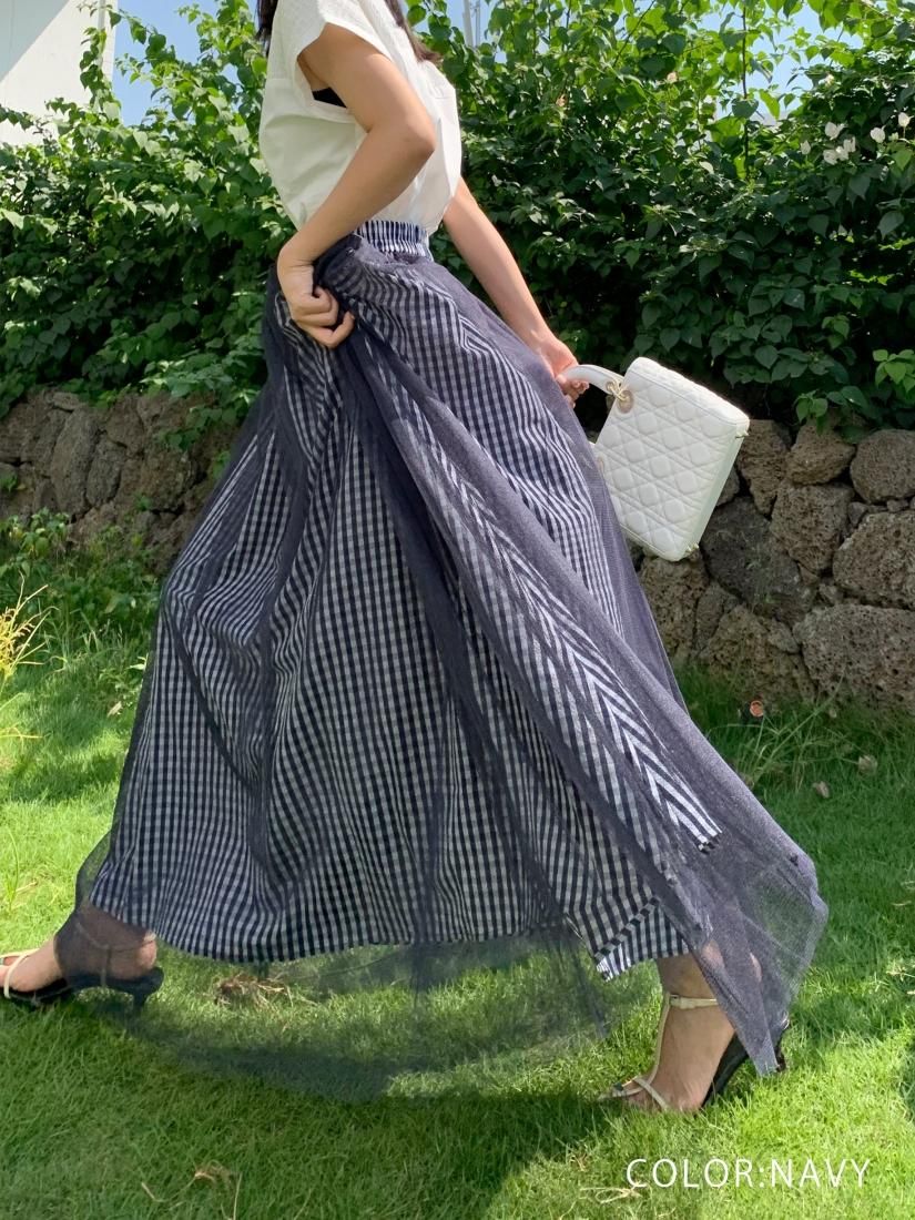 オーガンジーレイヤード Gingham Sk Birthday Bash オーガンジーレイヤード Gingham Sk Birthday Bash