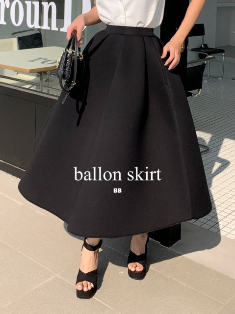 【受注生産】BB バルーンスカート BLACK