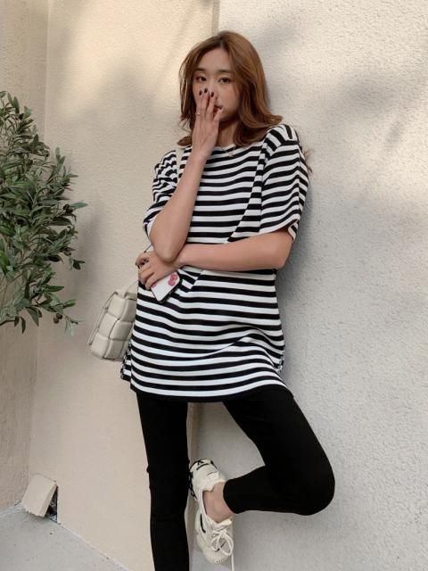 BORDER OVERSIZE KNIT