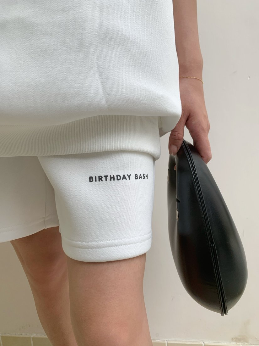 BB LOGO スウェット セットアップ WHITE - BIRTHDAY BASH