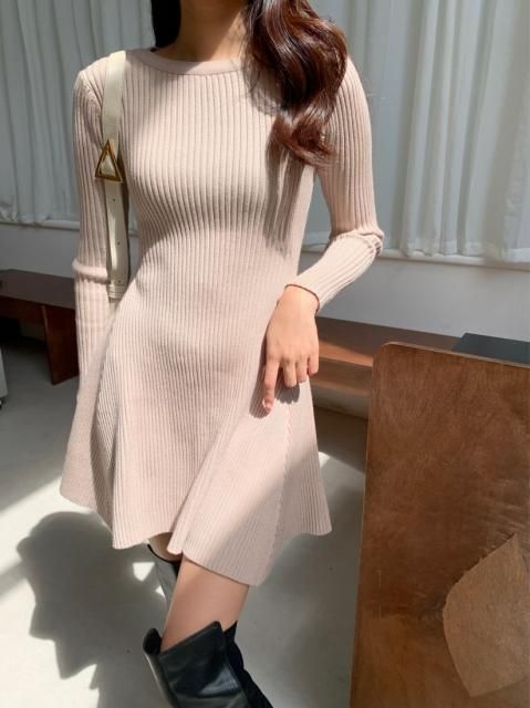 RIB KNIT MINI OP