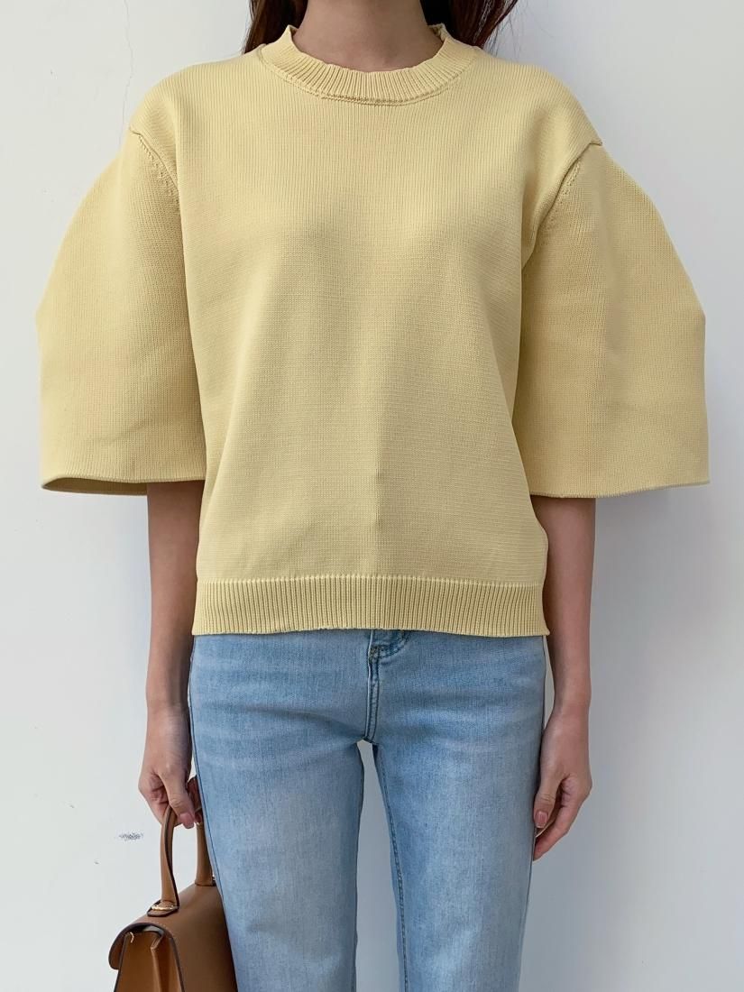 VOLUME SLEEVE KNIT TOPS - BIRTHDAY BASH