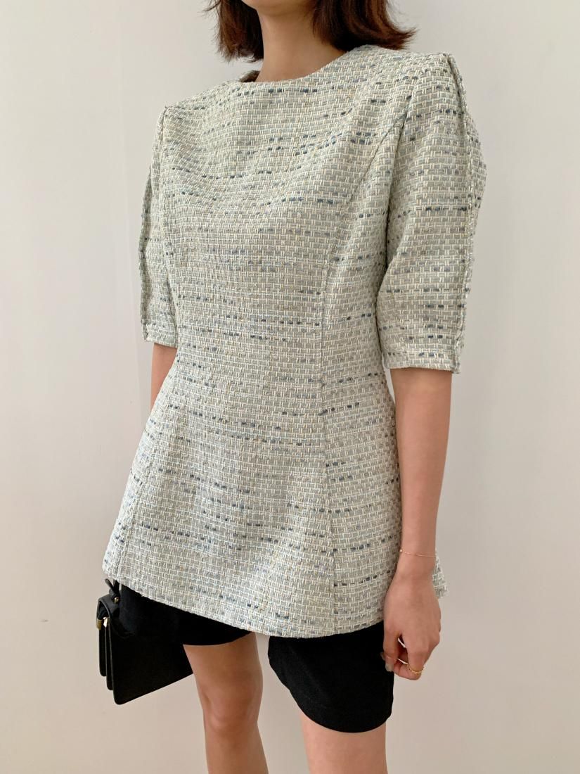 TWEED WAIST MARK TOPS - BIRTHDAY BASH