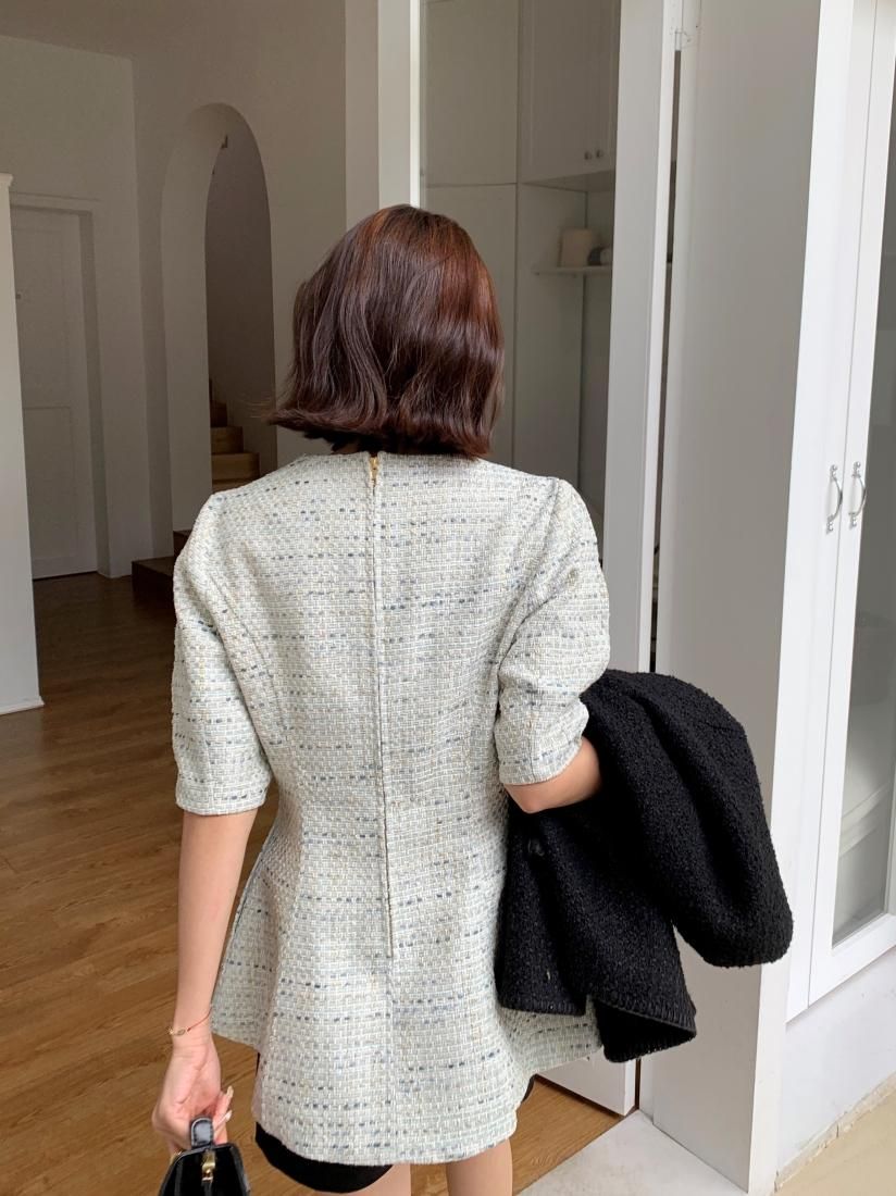 BIRTHDAY BASH - バースデーバッシュ　ウエストマーク ツイードTOPS TWEED WAIST MARK TOPS - BIRTHDAY BASH