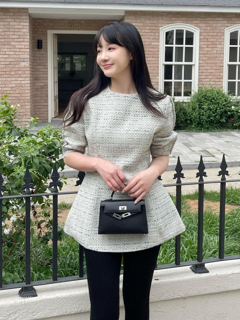 TWEED WAIST MARK TOPS - BIRTHDAY BASH