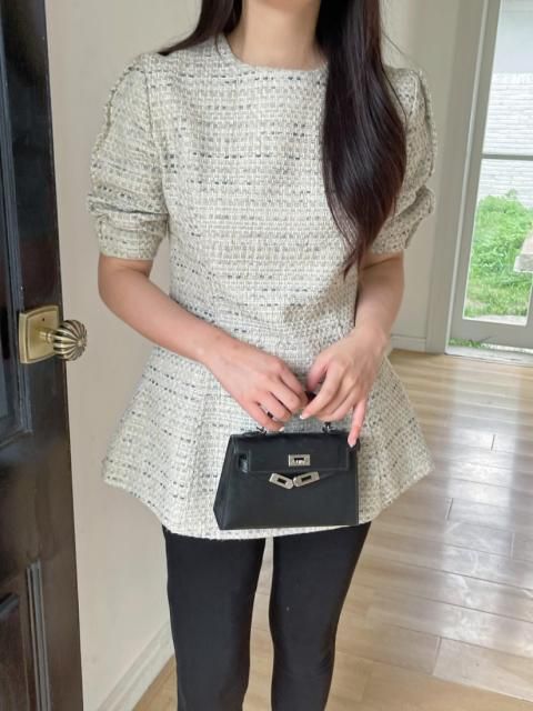 TWEED WAIST MARK TOPS