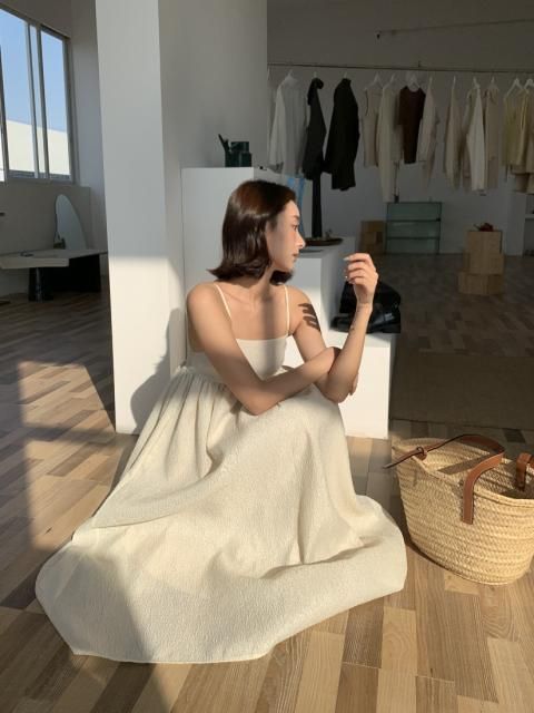  JACQUARD CAMISOLE DRESS