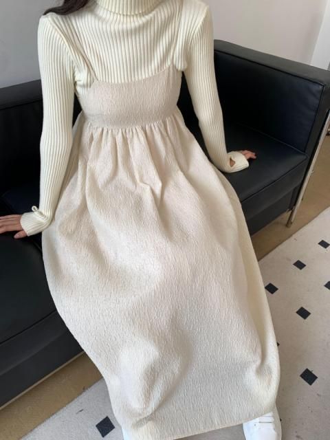  JACQUARD CAMISOLE DRESS