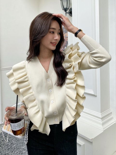 BB FRILL CARDIGAN