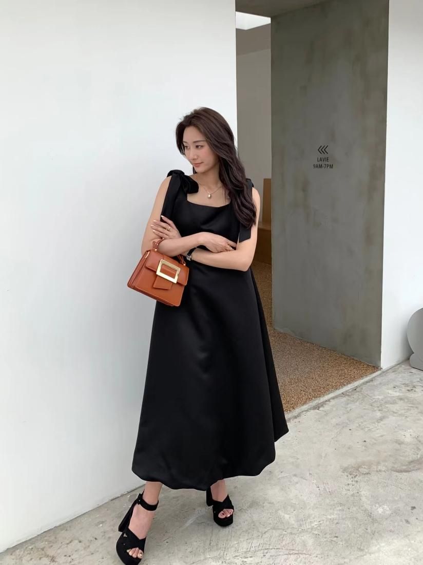 A LINE LADY RIBBON DRESS - BIRTHDAY BASH