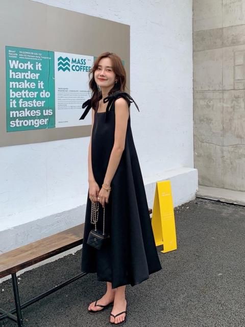 A LINE LADY RIBBON DRESS