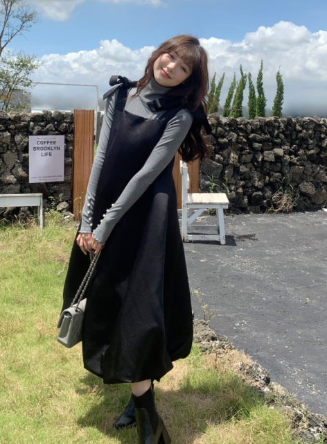 A饤 LADY RIBBON DRESS
