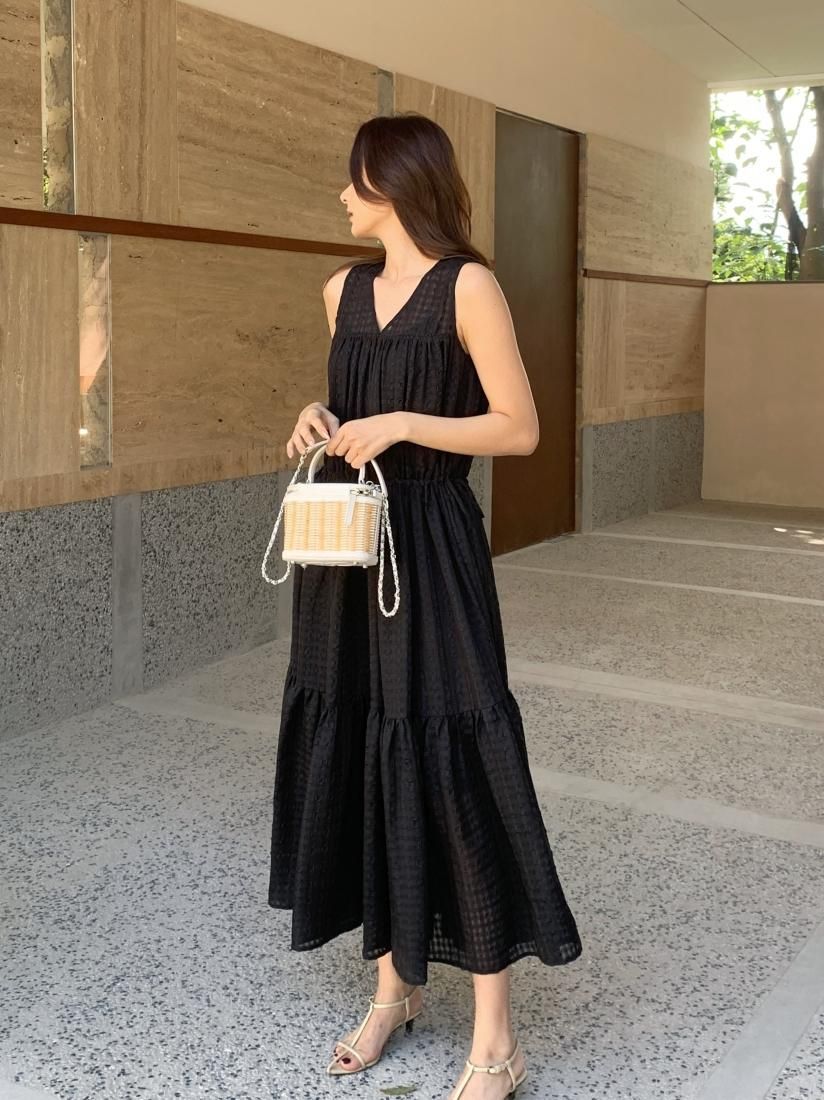 SHEER CHECK DRESS - BIRTHDAY BASH
