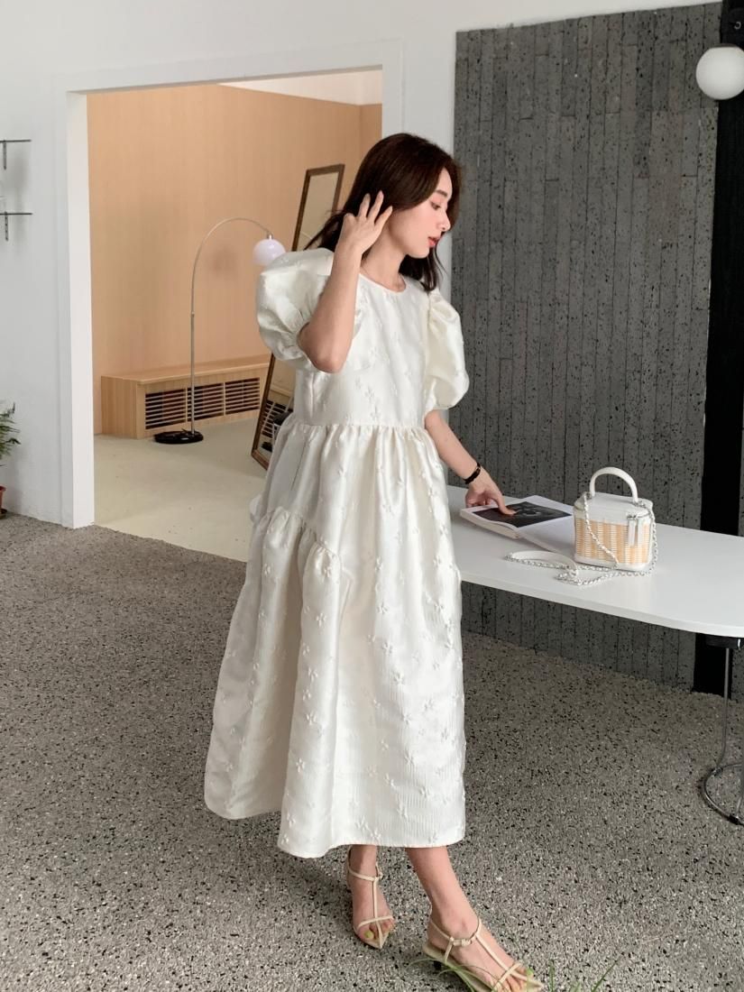 LOLA PUFFY DRESS アイボリー LOLA PUFFY DRESS - BIRTHDAY BASH