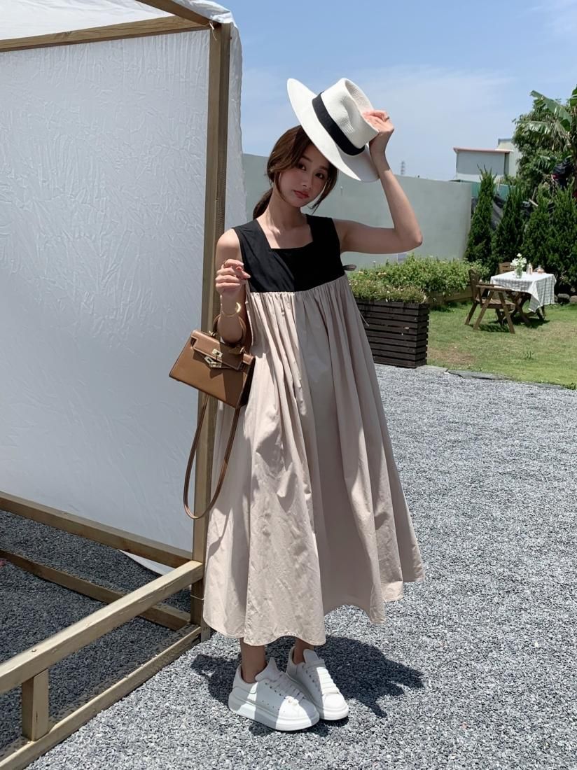 A LINE COTTON COLOR DRESS - BIRTHDAY BASH