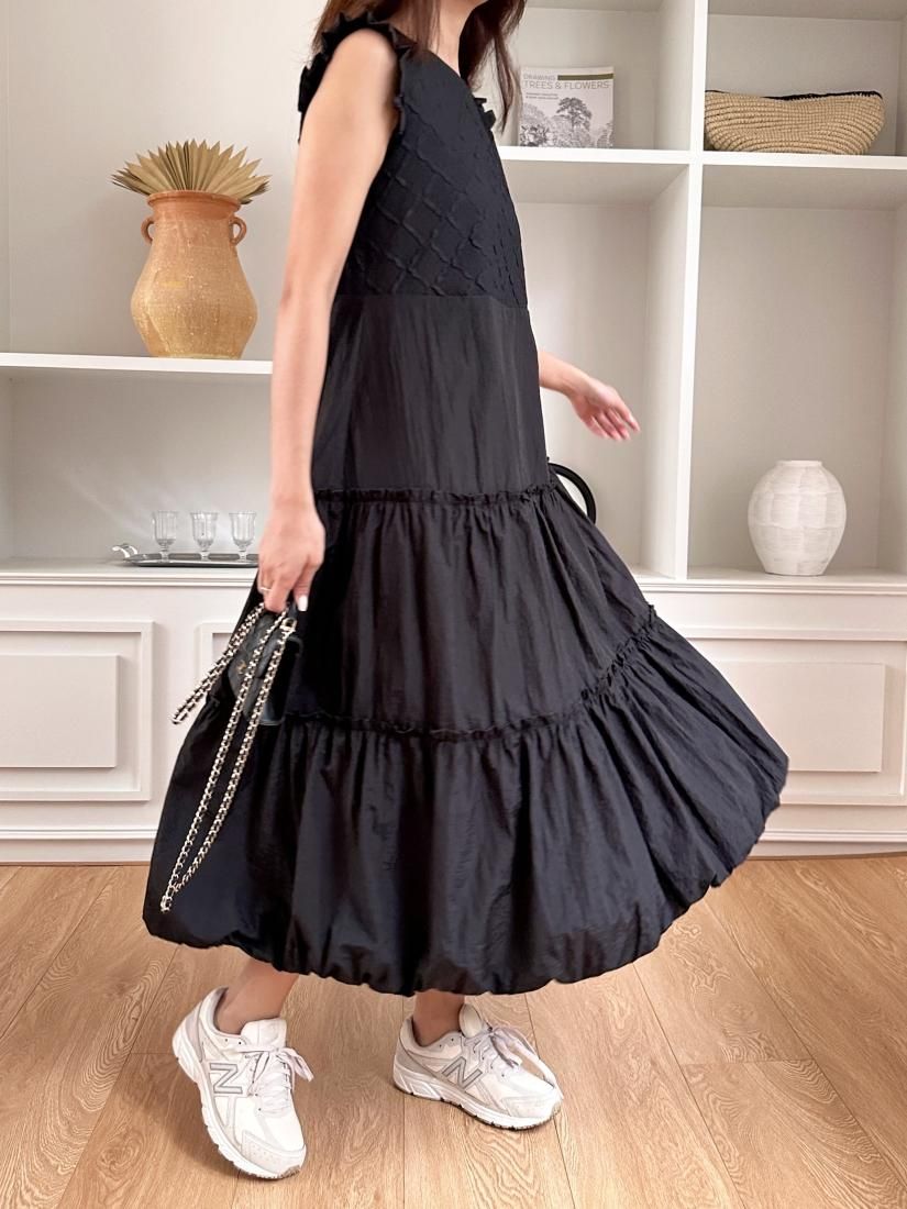 Amya FRILL TIERED DRES/birthday bash