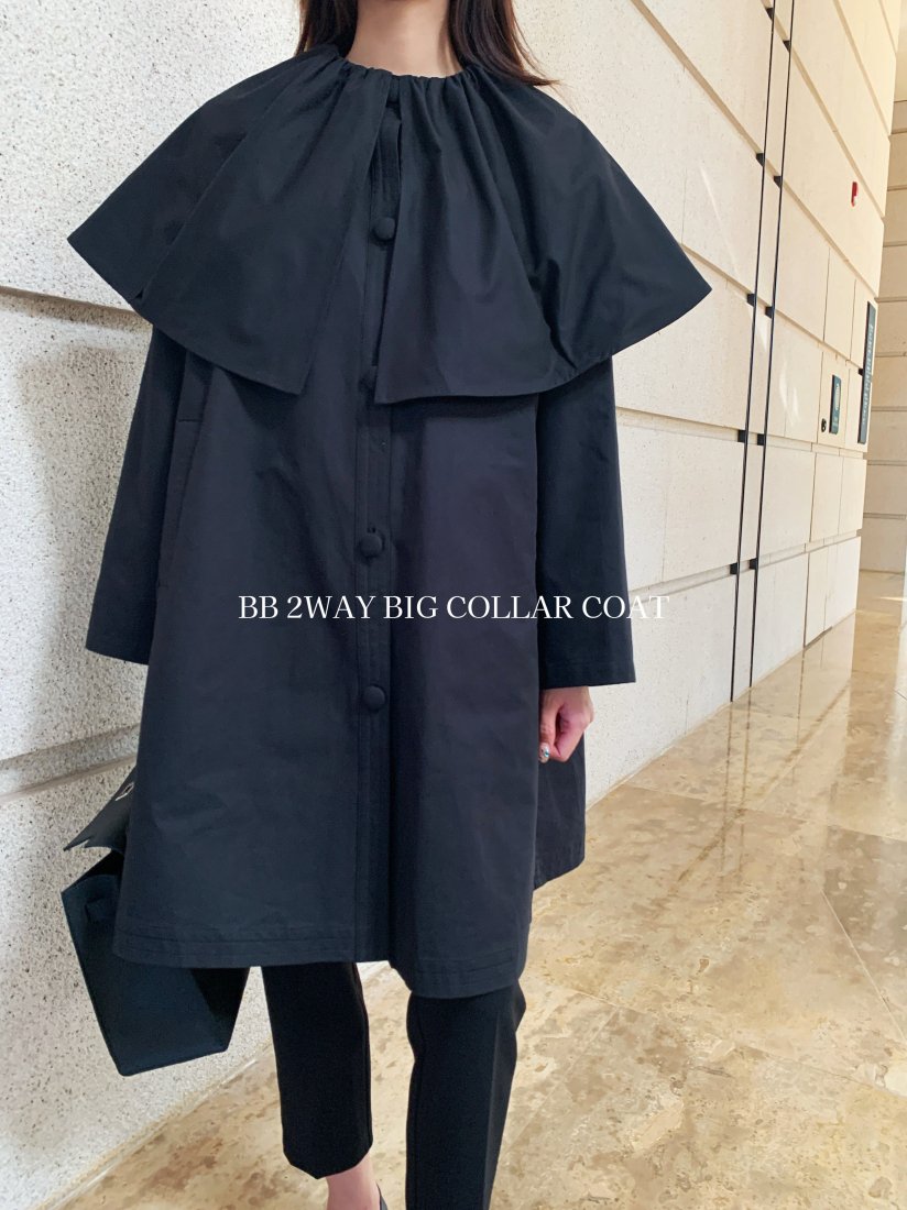 BB 2WAY BIG COLLAR COAT - BIRTHDAY BASH