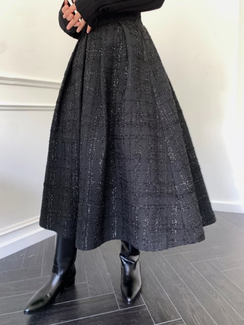 KIRA TWEED CHECK SKIRT