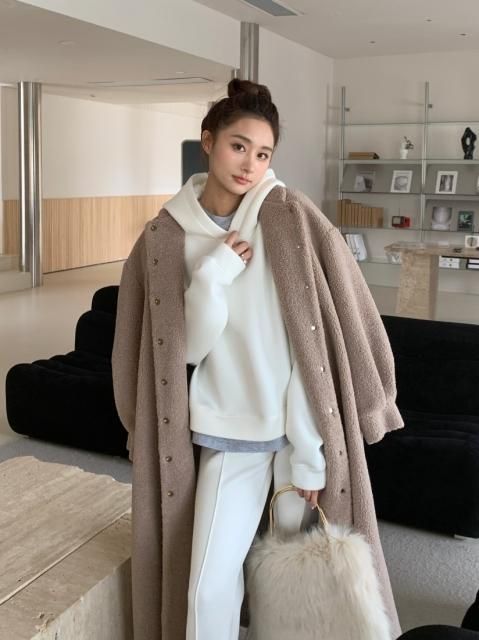 STAND COLLAR BOA COAT