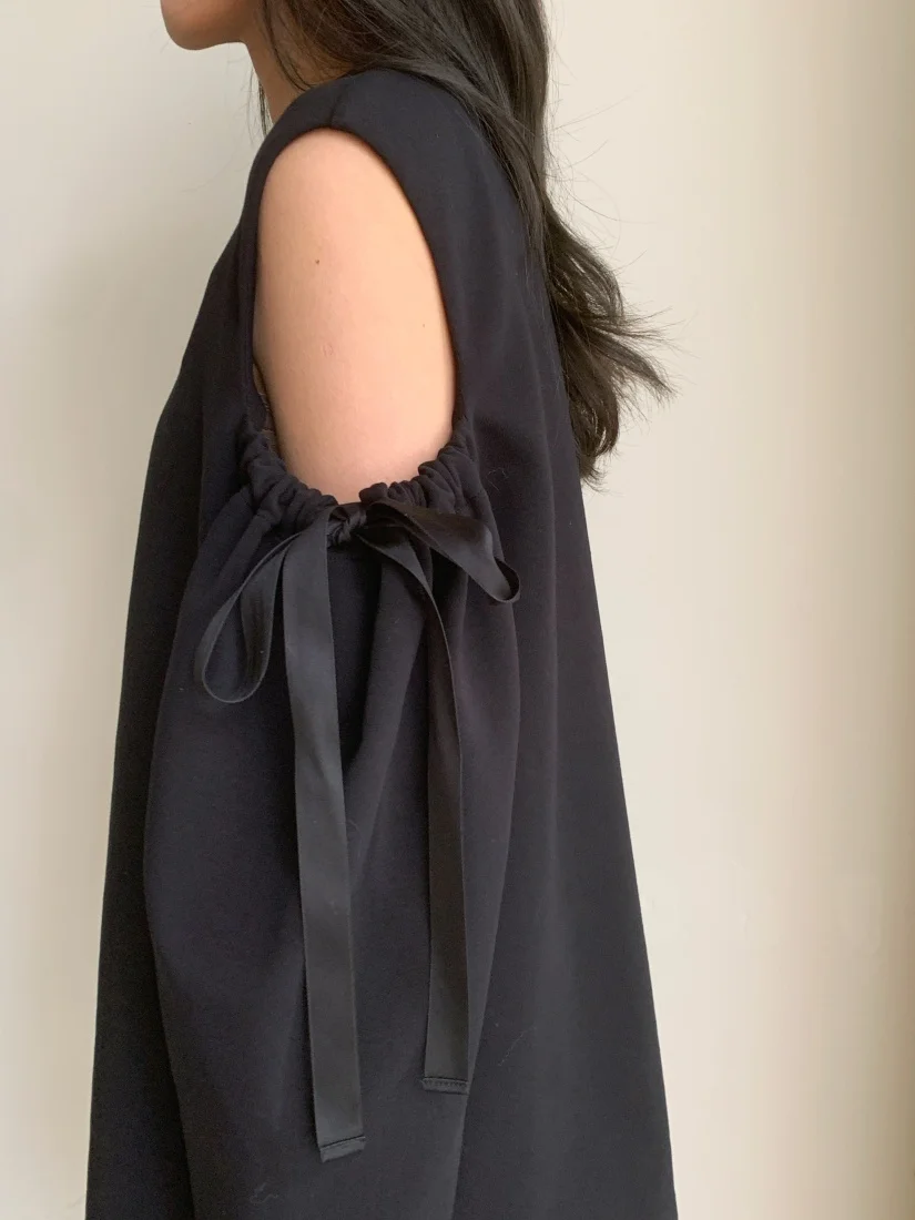 【新品未着用】birthdaybash CAPE RIBBON BLOUSE OPEN SHOULDER RIBBON TOPS - BIRTHDAY BASH