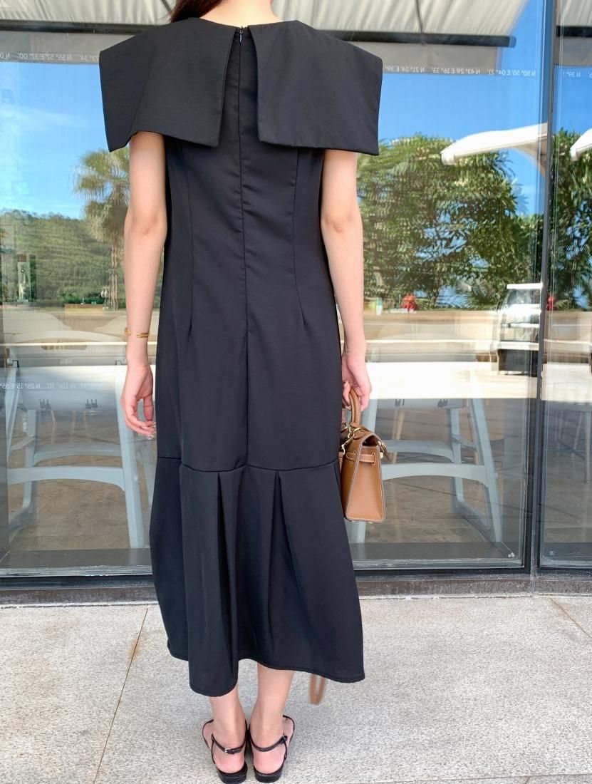 Square big collar Dress - BIRTHDAY BASH