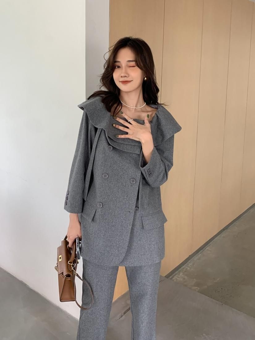 Large Collar Wrap Jacket Set up - BIRTHDAY BASH