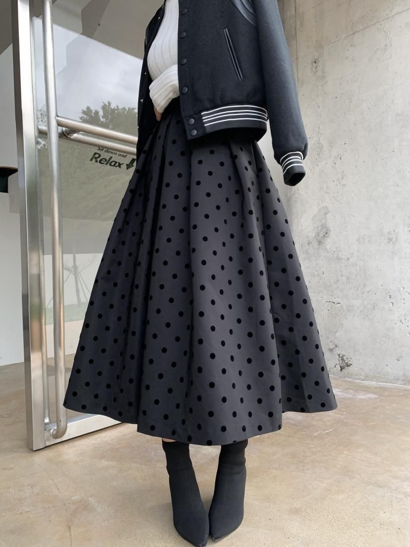 バースデーバッシュ　DOT VOLUME SKIRT