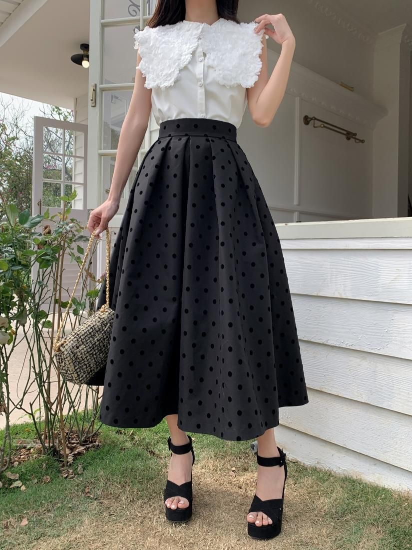 birthdaybashドットスカート DOT VOLUME SKIRT-