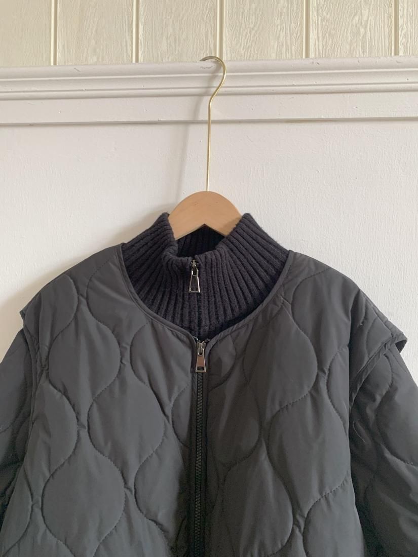 【受注生産】3WAY QUILTING JACKET BLACK - BIRTHDAY BASH