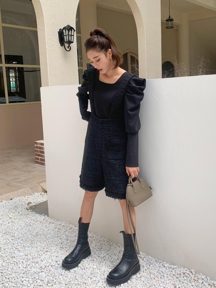TWEED SHORT ROMPER - BIRTHDAY BASH