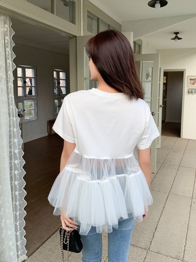 BACK CHIFFON FRILL TOPS - BIRTHDAY BASH