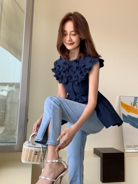 ɴַǺ LILIY FLOWER FRILL TOPS
