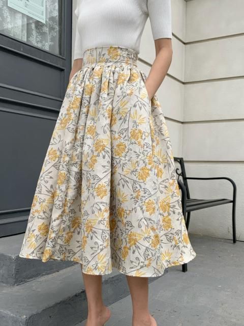 BOTANICAL VOLUME SKIRT