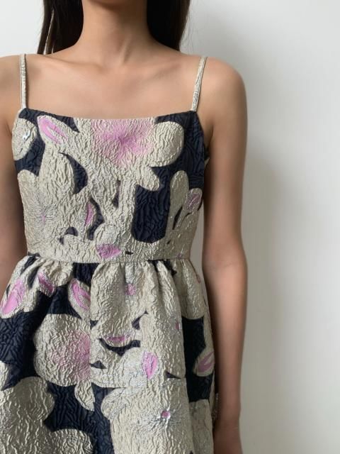 FLOWER JACQUARD  CAMISOLE DRESS
