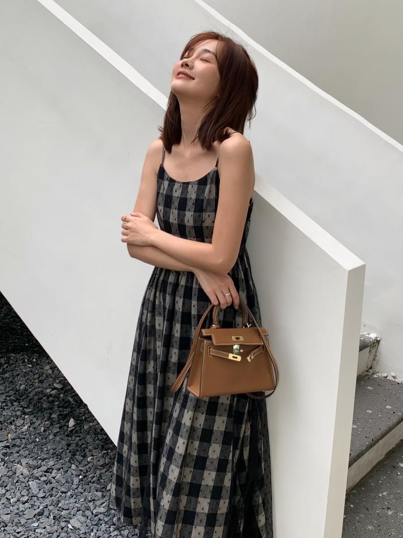 キャミソール dot chiffon ribbon camisole DOT CHIFFON CHECK CAMISOLE DRESS - BIRTHDAY BASH