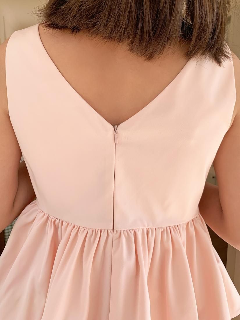 V NECK FRILL MINI DRESS - BIRTHDAY BASH
