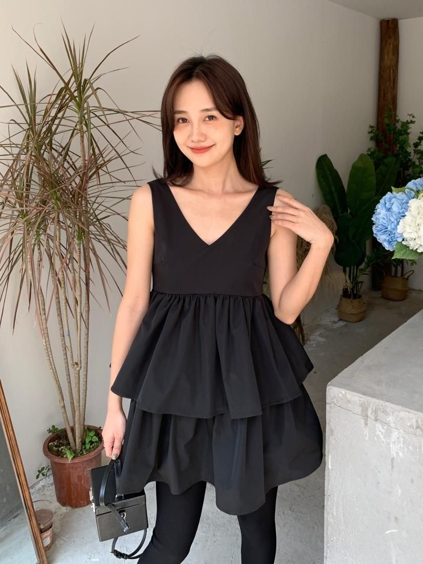 V NECK FRILL MINI DRESS - BIRTHDAY BASH V NECK FRILL MINI DRESS - BIRTHDAY BASH
