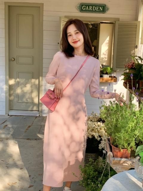 LONG SLEEVE KNIT OP