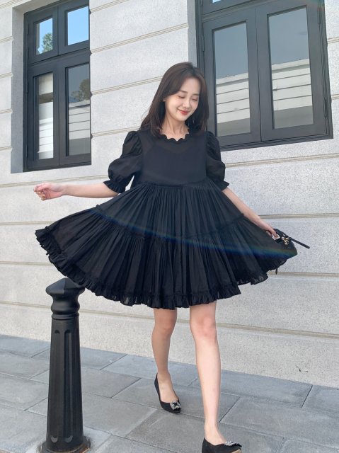 ANNIE FLARE RIBBON DRESS