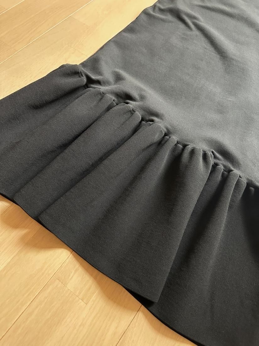 マシンウォッシャブル可】NTNT PEPLUM KNIT DRESS - BIRTHDAY BASH