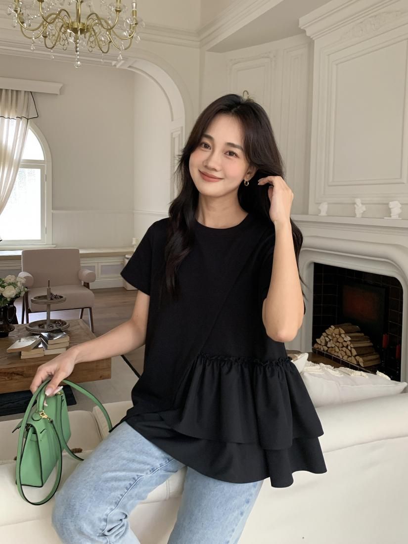 50％OFF】ASYMMETRY DOUBLE FRILL TOPS - BIRTHDAY BASH