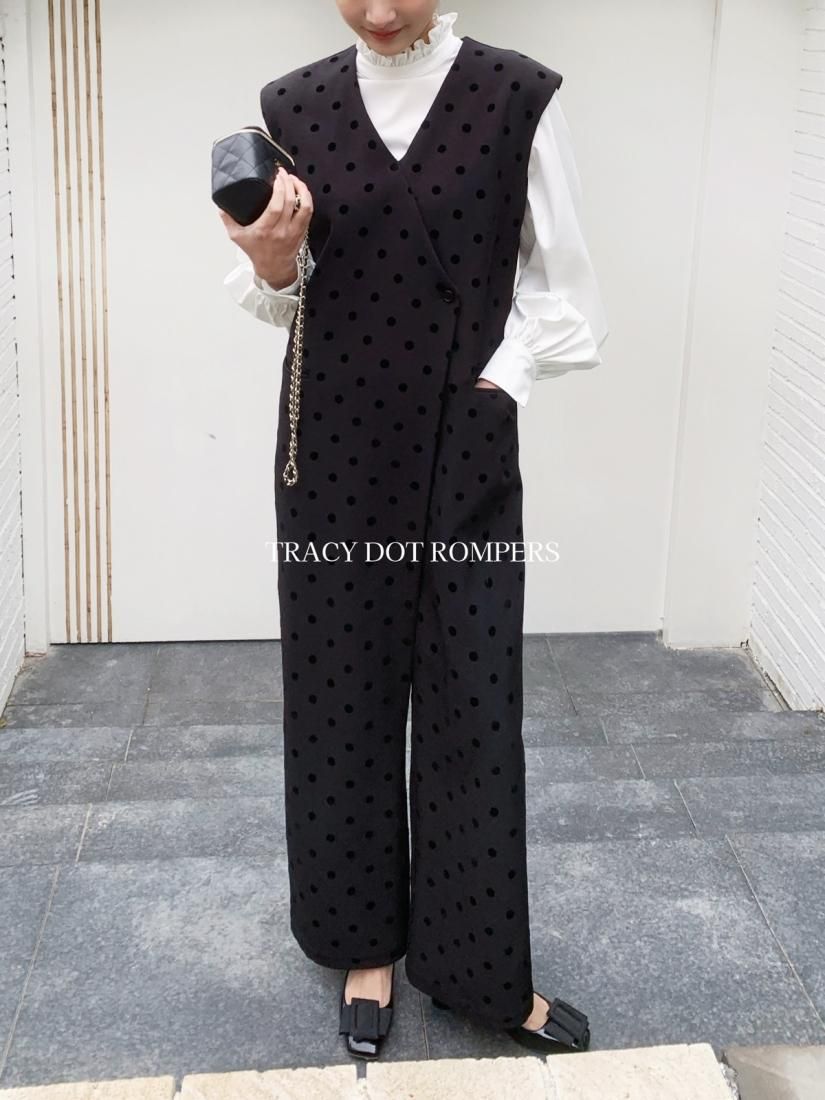 大人気新品 BIRTHDAY BASH【受注生産】TRACY DOT ROMPERS サロペット 