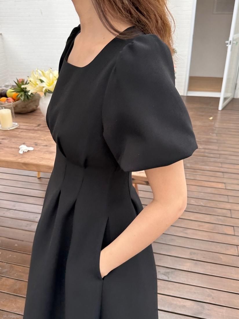 HAPPYYAECA Tuck Dress ブラック サイズM McKay Double-Breasted Coat Dress - PLUS SIZE IV/BK | Tadashi