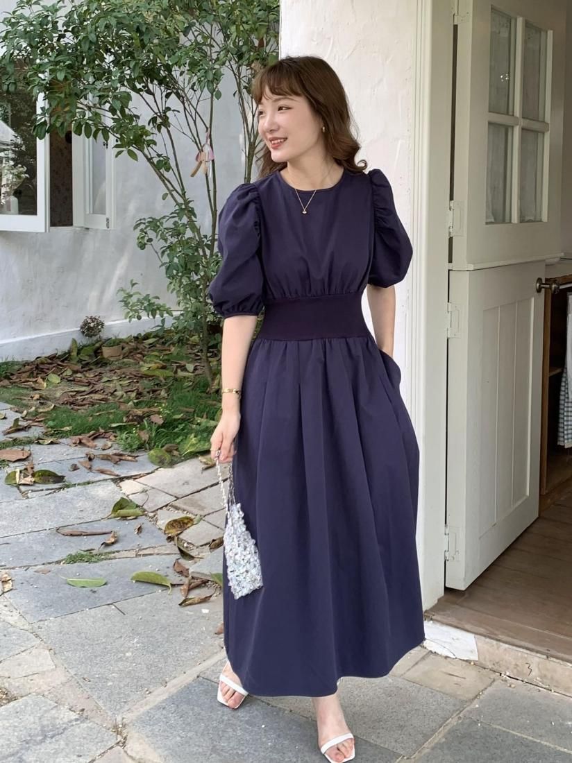 【新品未使用】Troncais Puff Sleeve Dress Sサイズ Troncais Puff Sleeve Dress