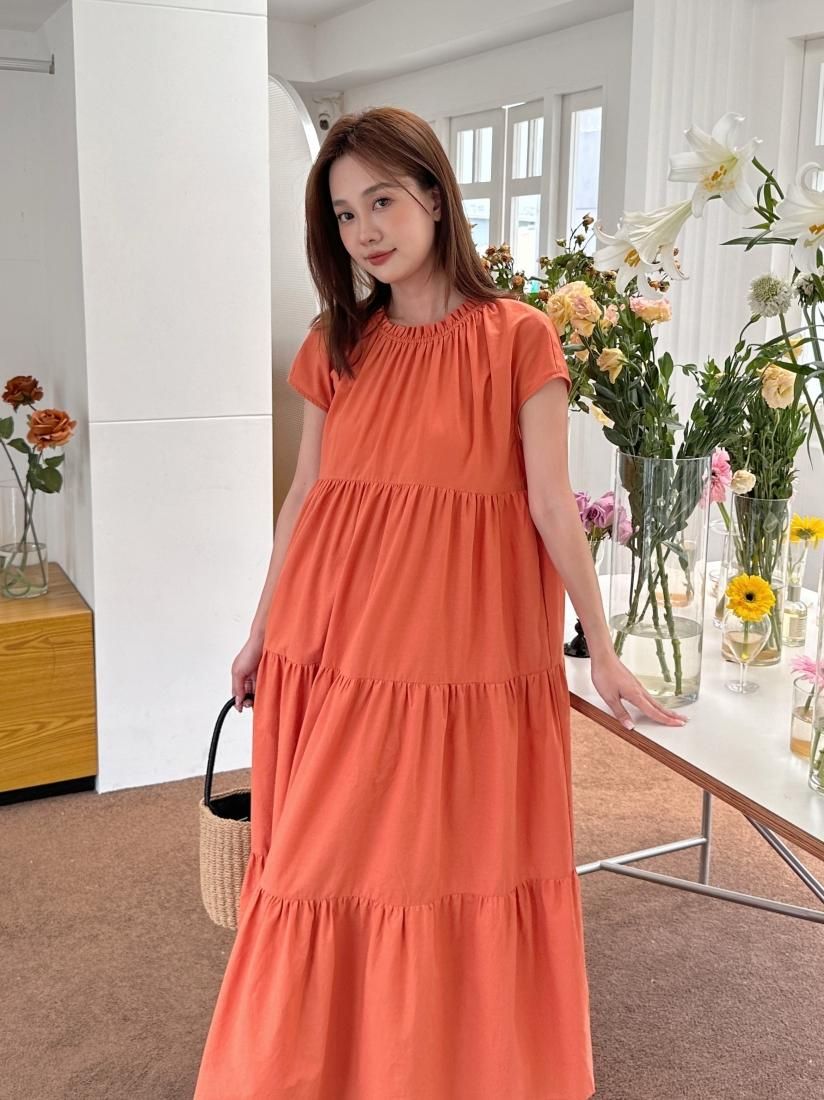 2WAY FRONT RIBBON TIERED DRESS - BIRTHDAY BASH