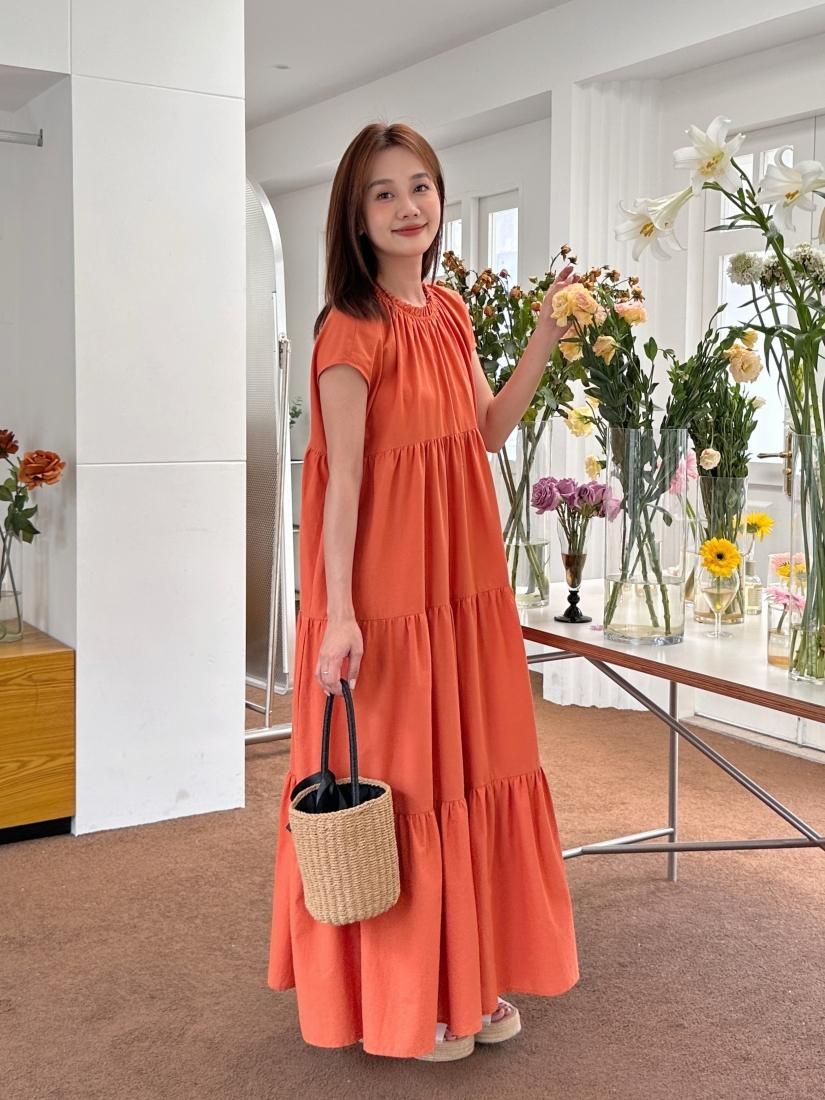 2WAY FRONT RIBBON TIERED DRESS - BIRTHDAY BASH