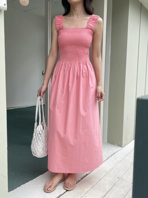 Shirring Fit&Flare DRESS