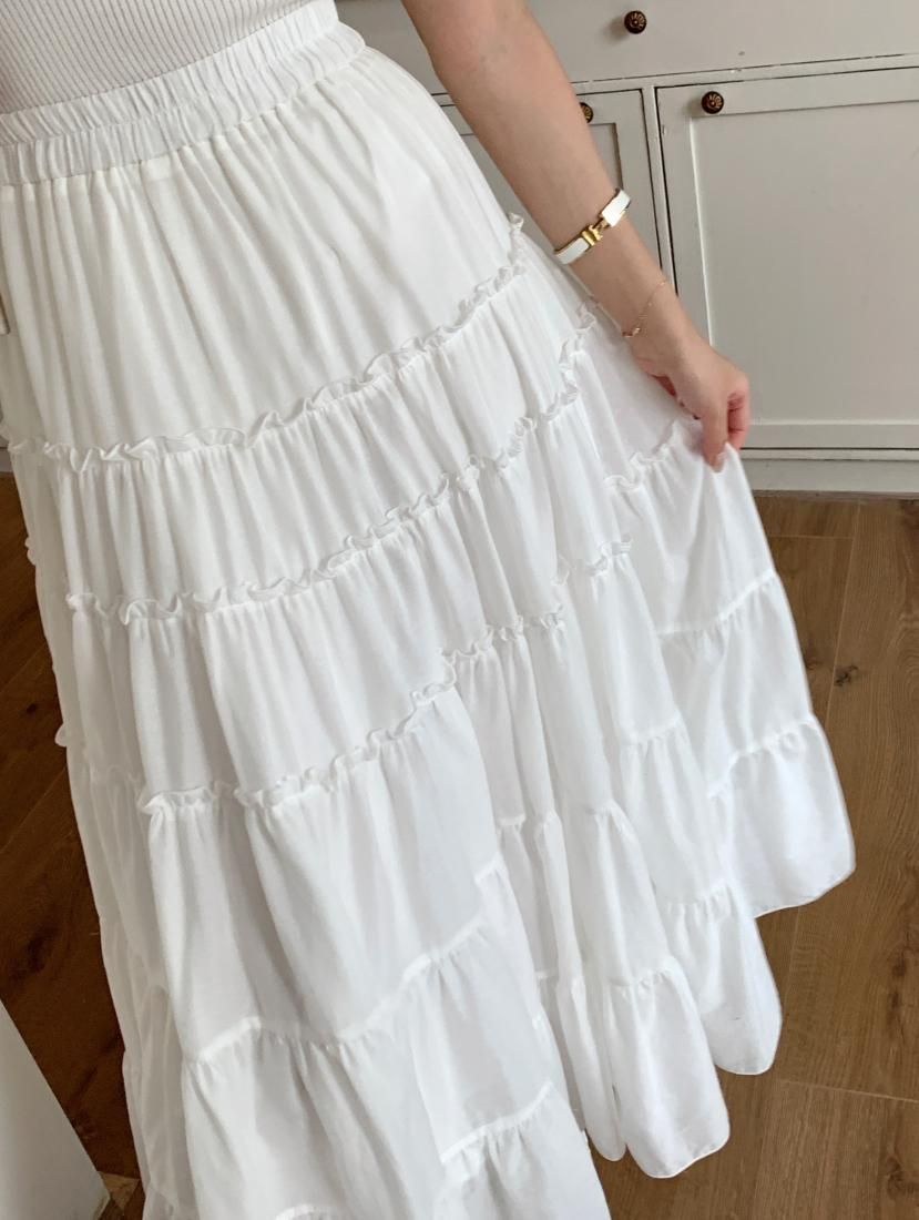 VOLUME TIERED LUXE SKIRT - BIRTHDAY BASH