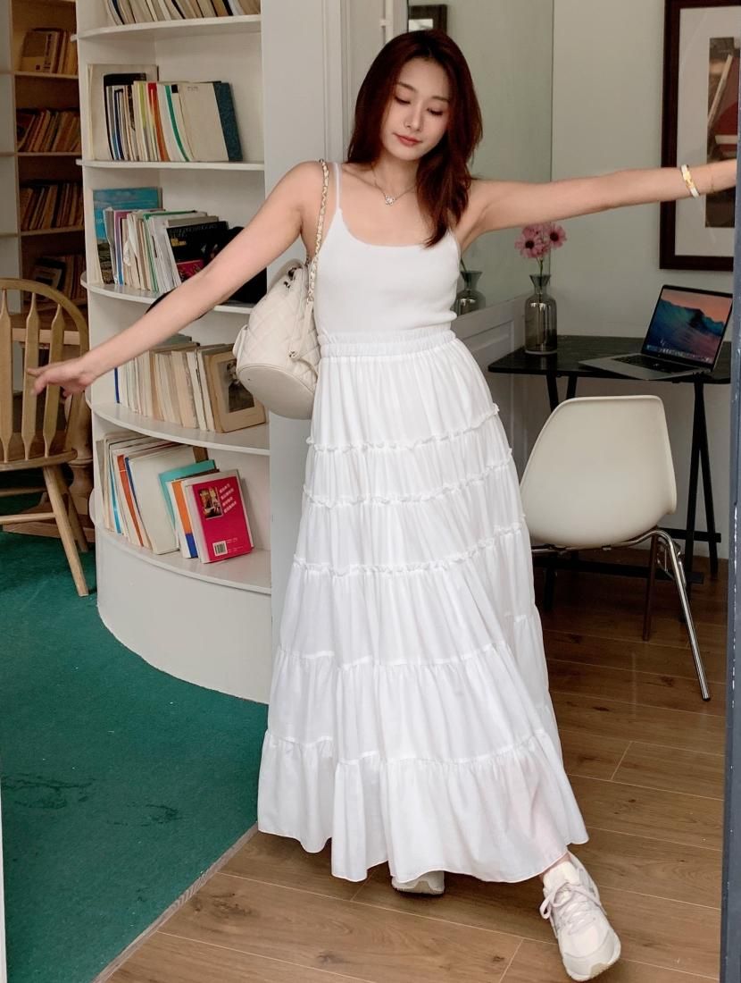 VOLUME TIERED LUXE SKIRT - BIRTHDAY BASH