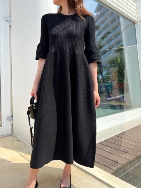 Reims  A LINE KNIT DRESS